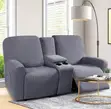 2 Seater Cupholder Recliner Sofa Covers - 1