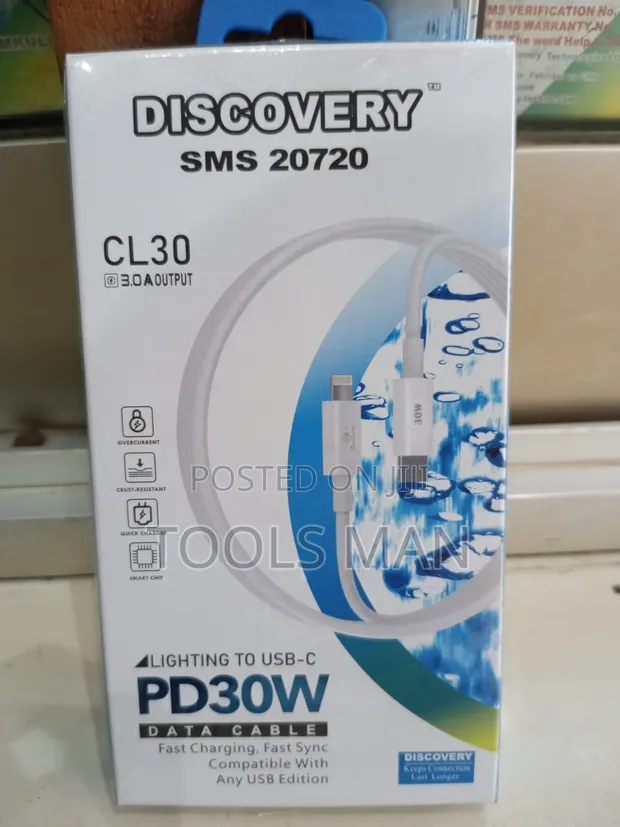 Discovery Lighting to USB-C 30W Cable CL30 - 1