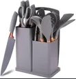 19pcs Heat-Resistant Silicone Cooking Utensil Set - 2
