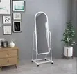 Full Length Mirror with Storage - Black - 2
