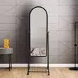Full Length Mirror with Storage - Black - 4