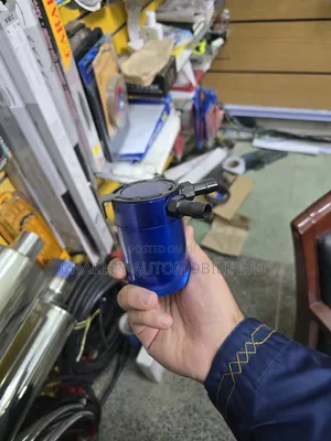 Universal Anodized Blue Compact Oil Catch Can