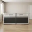Modern 2-Way Straight Workstation Desk - 1