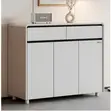 Modern Console Table for Entryway - White - 2