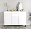 Modern Console Table for Entryway - White - 5