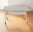 140cm Movable Foldable Training Table - 4