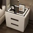 Smart Bedside Cabinet with LED Light - 2