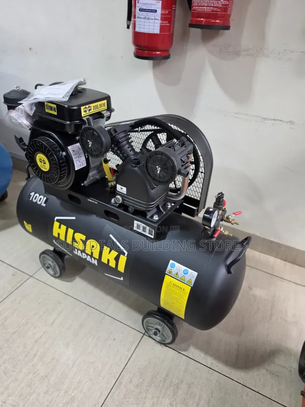 Hisaki Japan 100L Diesel Air Compressor - 1
