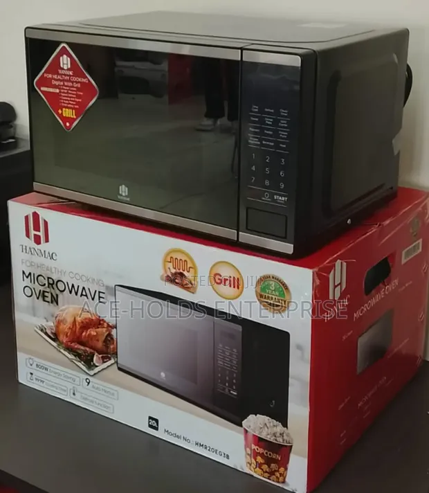 Hanmac 20L Digital Grill Microwave - Silver/Black (3-Year Warranty) - 1