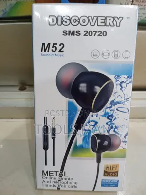 Discovery M52 Metal Wired Earphones HIFI Audio