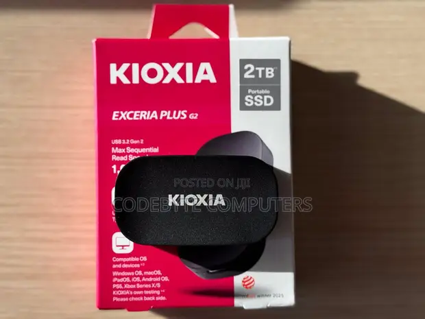 Kioxia Exceria Plus G2 Portable External SSD 2TB - 1