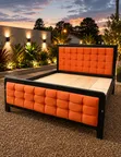 Amber Noir 5x6 Upholstered Bed - 1