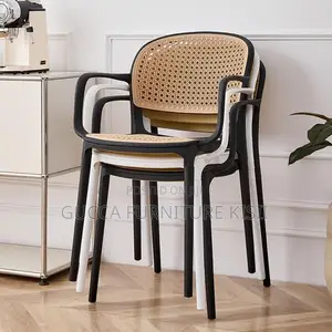 Patio Restaurant Plastic Chair - Brown