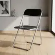 Black Acrylic Foldable Chair - 1