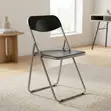 Black Acrylic Foldable Chair - 2