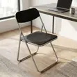 Black Acrylic Foldable Chair - 3