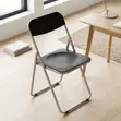Black Acrylic Foldable Chair - 5