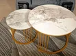 Stackable Coffee Table - Marble Top - 1