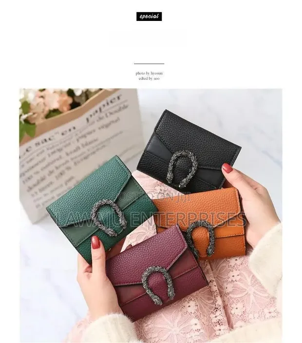Ladies PU Leather Foldable Wallet - 1