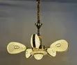 LED Crystal Pendant Light - Nyeusi na Dhahabu - 1