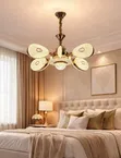 LED Crystal Pendant Light - Nyeusi na Dhahabu - 2