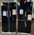 450L Smart Pro Side-by-Side No Frost Fridge - Black Glass - 2