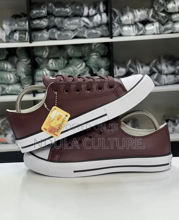 Converse Leather Rubber Sneakers - 1