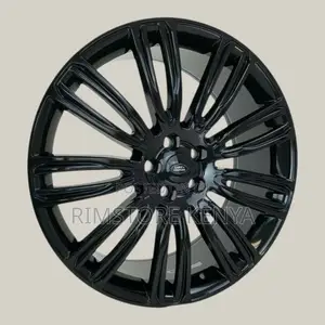 22-Inch Black Alloy Rims for Range Rover (Full Set)
