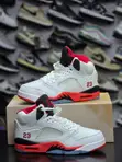 Air Jordan 5 Fire Red "Black Tongue" - 2