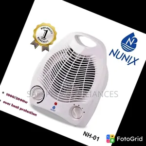 Nunix Electric Fan Heater - Kidhibiti cha Chumba Kidogo