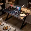 Modern LED Gaming Desk - Black - 5