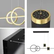LED Dining Table Pendant Light - Modern Starry Sky Effect - 5