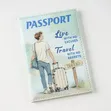 Stylish Synthetic Leather Passport Holder with RFID Blocking - 2