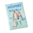 Stylish Synthetic Leather Passport Holder with RFID Blocking - 5