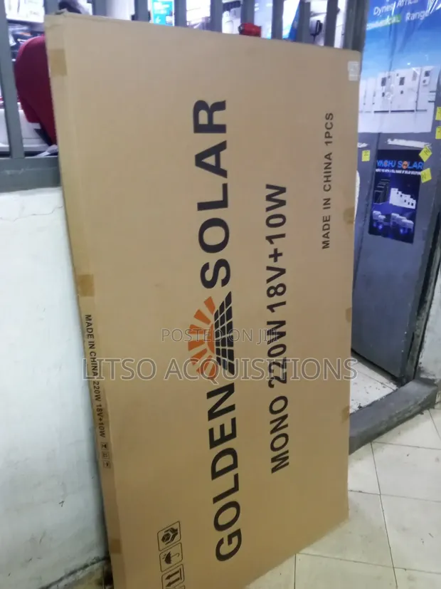 Golden Solar 220W Monocrystalline Solar Panel - Brand New - 1
