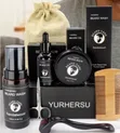 All-in-One Men's Beard Grooming Set with Derma Roller - 3