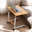 Portable Height Adjustable Multipurpose Laptop Table with Wheels - 2