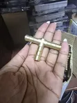 Metallic Gas Pipe T Connector - 2