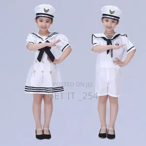 Children's Marine Hostess/Host Sailor Cosplay Costume