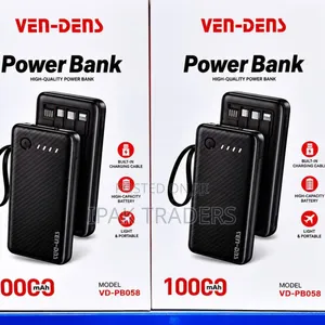 10,000mAh Power Bank with Charging Cables