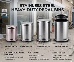 Mapipa Mapya ya Chuma cha Kutumika ya Pedal (5L-30L)
