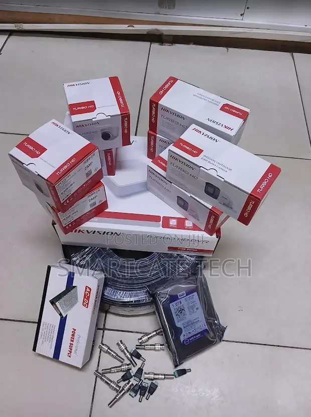 8CH Hikvision CCTV System - 8 Cameras Full Security Kit - 1