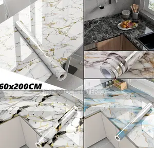 Kitchen Marble Contact Wallpaper