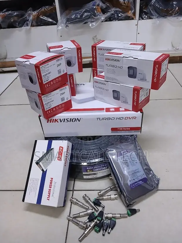 Hikvision 8 Camera CCTV Package - Complete 8 Channel Security Kit - 1