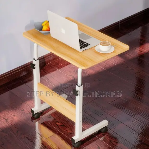 Height Adjustable Multipurpose Laptop Table with Wheels - 1