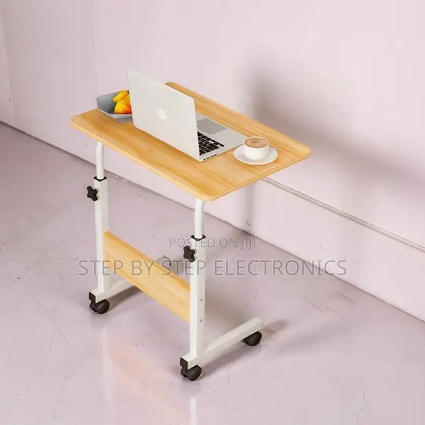 Height Adjustable Multipurpose Laptop Table with Wheels - 1