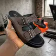 Clarks Pebbled Leather Sandals - 1