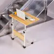 Height Adjustable Multipurpose Laptop Table with Wheels - 2