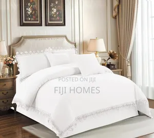 6pc Luxury Lace Duvet Set | New Arrival