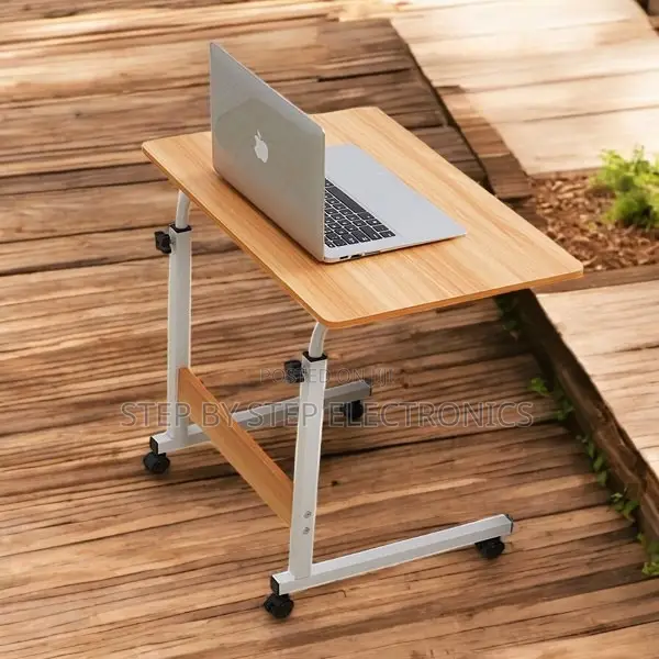 Height Adjustable Multipurpose Laptop Table with Wheels - 1